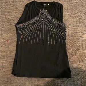 black sparkly blouse